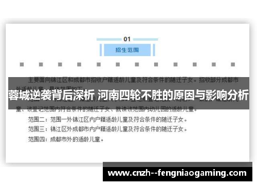 蓉城逆袭背后深析 河南四轮不胜的原因与影响分析